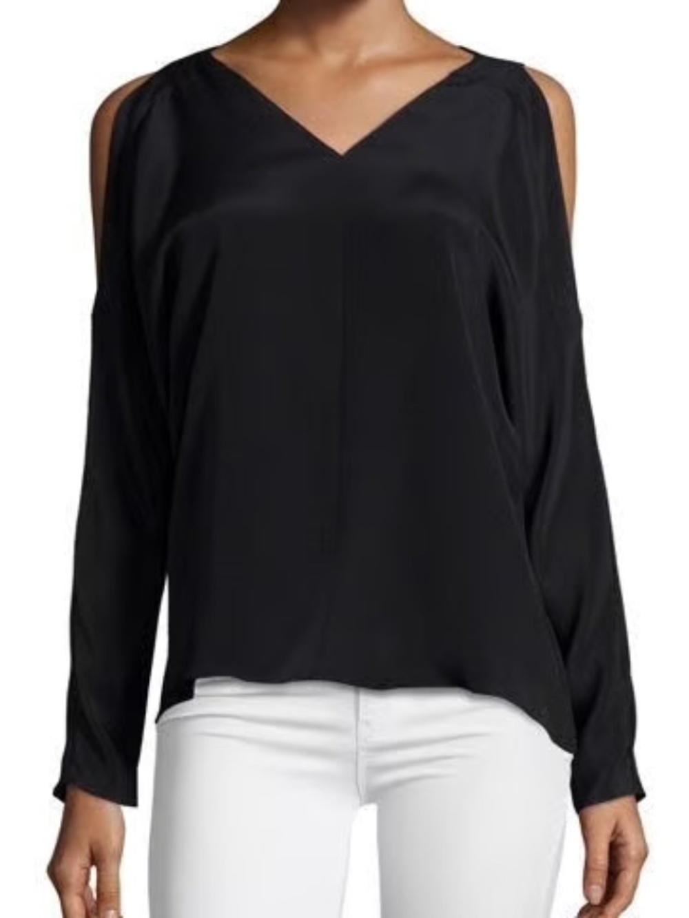 Ramy Brook Riley Black Cross-Back Top